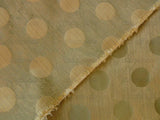 B. Berger Duralee 100% Silk Damask Polka Dot "pine" Green Reversible Strie and Satin Mid-Century MSRP USD 250/Y