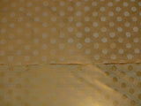 B.Berger 100% SILK DAMASK POLKA DOT "MAZOLA" ECRU MSRP150+/Y