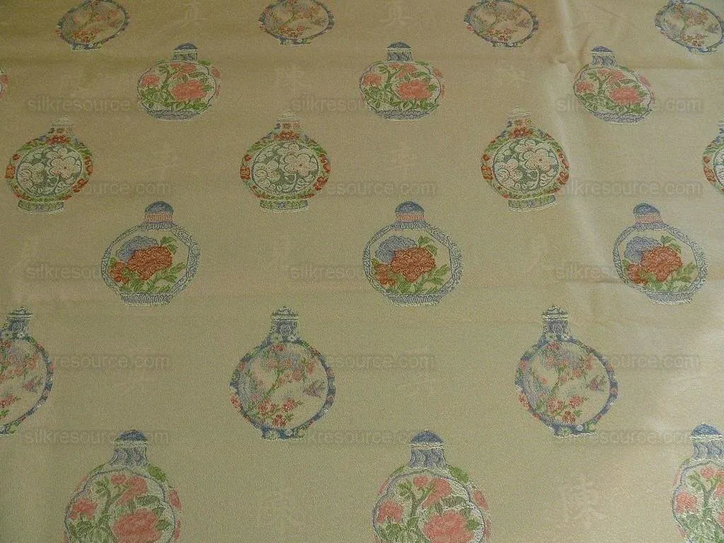 LEE JOFA CHINOISERIE LAMPAS MITSOUKO WEAVE SNUFF BOX OPAL BTY