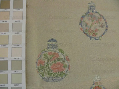 Lee Jofa Chinoiserie Lampas Mitsouko Weave Snuff Box Opal MSRP USD 248/Y