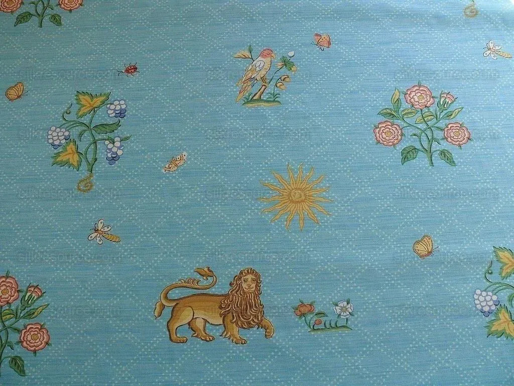 Lee Jofa/g. P.& J. Baker Epic "narnia" Blue Lion Sun Kids Bty