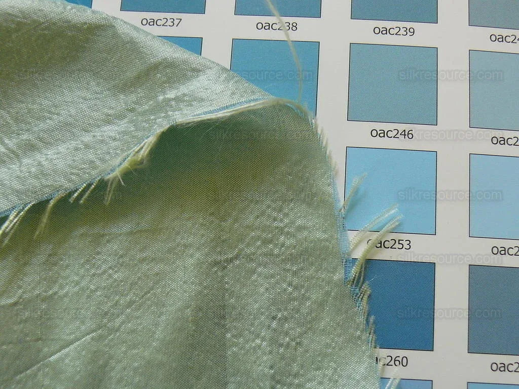 Maxwell "spectacular" Morning Blue Aqua Silk Embroidery