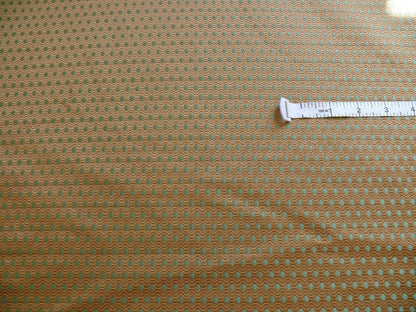 By Yd Brunschwig &amp; Fils Calisson Aqua Green Copper Mini Dot Silk Jacquard
