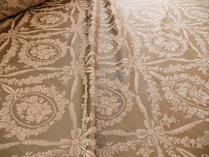 Scalamandre Silk+cotton Brown Damask Victoria Cameo