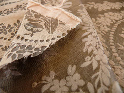 Scalamandre Silk+cotton Brown Damask Victoria Cameo