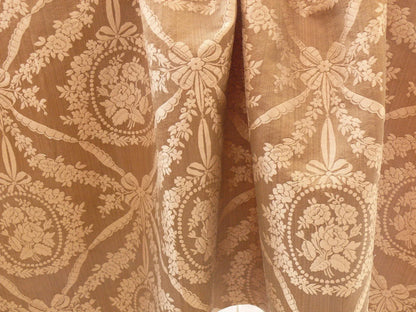 Scalamandre Silk+cotton Brown Damask Victoria Cameo