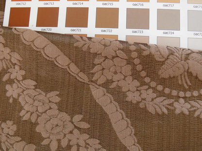 Scalamandre Silk+cotton Brown Damask Victoria Cameo
