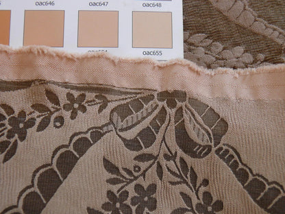 Scalamandre Silk+cotton Brown Damask Victoria Cameo