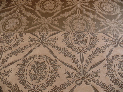 Scalamandre Silk+cotton Brown Damask Victoria Cameo