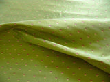 Hi End 100% SILK LAMPAS DIAMOND DOT "KIWI" GREEN