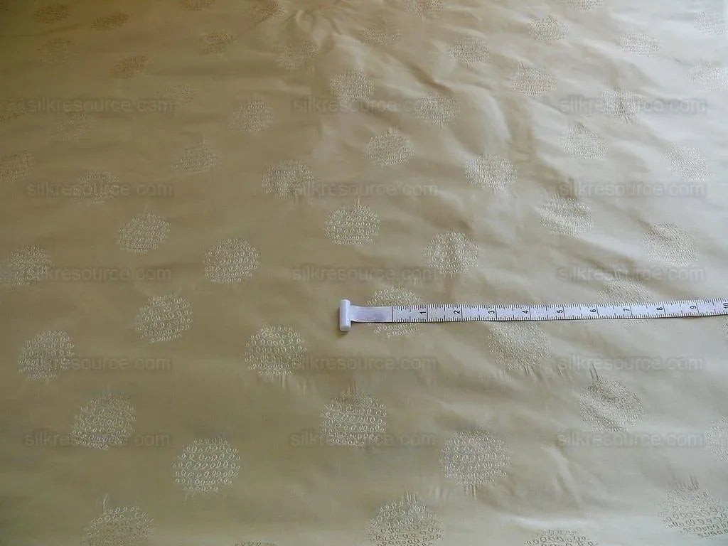 Bty Hiend 100%silk Taffeta Damask Loop Doodle "biscotti" Beige MSRP USD 200+/Y