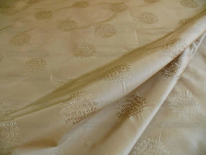 Bty Hiend 100%silk Taffeta Damask Loop Doodle "biscotti" Beige MSRP USD 200+/Y