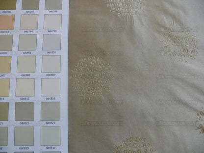 Bty Hiend 100%silk Taffeta Damask Loop Doodle "biscotti" Beige MSRP USD 200+/Y