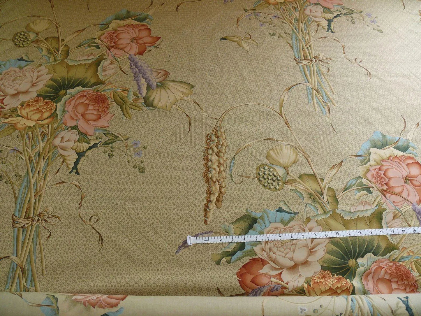 Brunschwig & Fils Imperial Lotus Print Chinoisery Vase Stunning