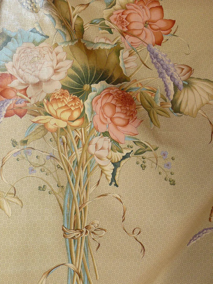 Brunschwig & Fils Imperial Lotus Print Chinoisery Vase Stunning