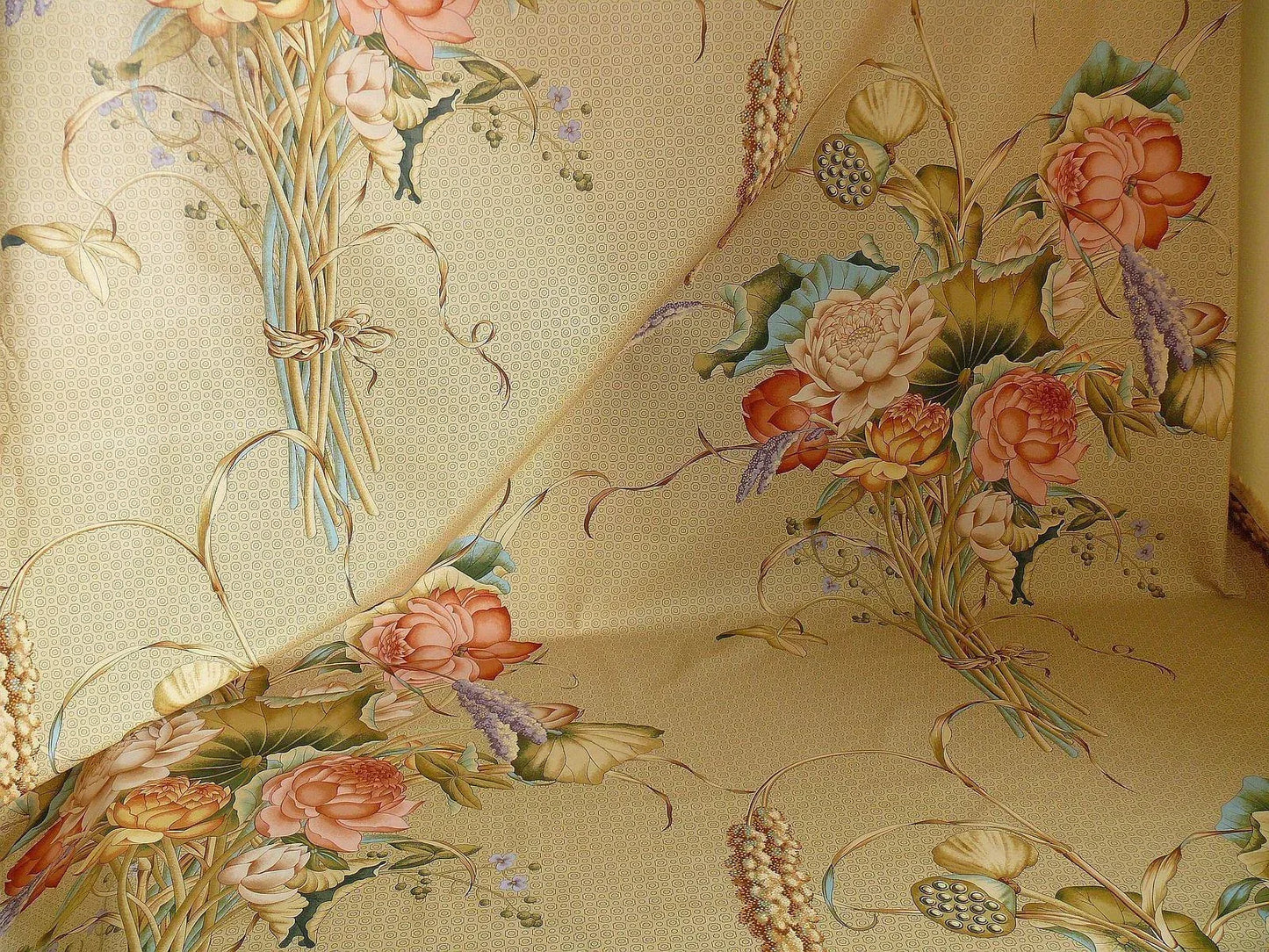 Brunschwig & Fils Imperial Lotus Print Chinoisery Vase Stunning