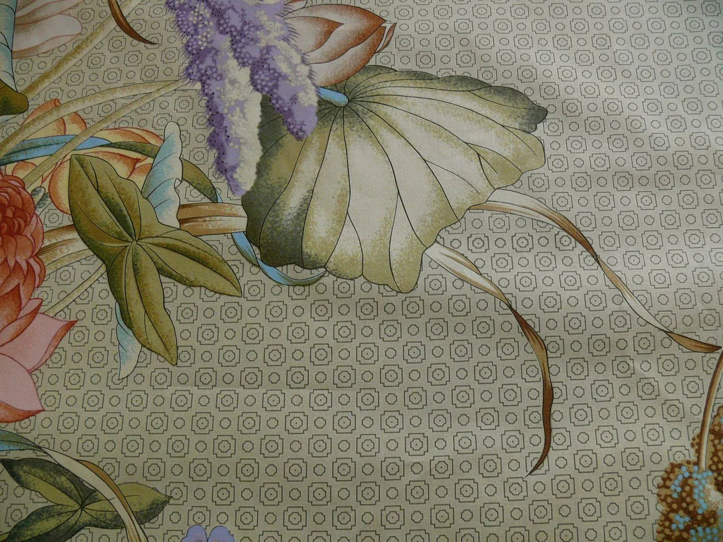 Brunschwig & Fils Imperial Lotus Print Chinoisery Vase Stunning