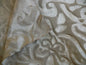 ABSTRACT "PAPERCUT"SILK SWIRL-CLOUD GREY SILVER GRANITO