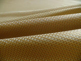 100% Silk Jacquard Dashed Square Texture "goldspun" Gold Brown Plaid