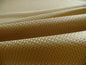 100% SILK JACQUARD DASHED SQUARE TEXTURE "GOLDSPUN" GOLD