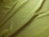 100% SILK JACQUARD DASHED SQUARE TEXTURE "PERIDOT" GREEN
