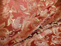 RM COCO 100%SILK LAMPAS GILDED PAISLEY ROSE BRICK MSRP$214.80/Y