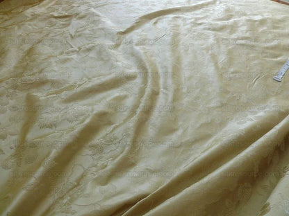 100% Silk Damask Summer Berry on Vine Cream Nimbus Art Nouveau William Morris