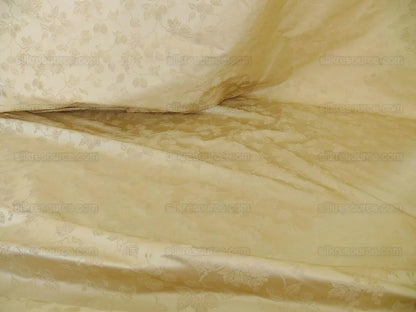 100% Silk Damask Summer Berry on Vine Cream Nimbus Art Nouveau William Morris