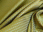 100% SILK JACQUARD DASHED SQUARE TEXTURE "OREGANO" GREEN