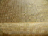 100% Silk Jacquard Dashed Square Texture "coin" Gold Brown Plaid