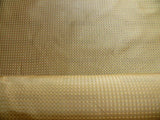 100% SILK JACQUARD DASHED SQUARE TEXTURE "COIN" GOLD