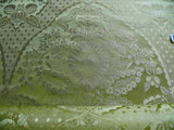 100% SILK RENAISSANCE DAMASK "WILLOW" GREEN