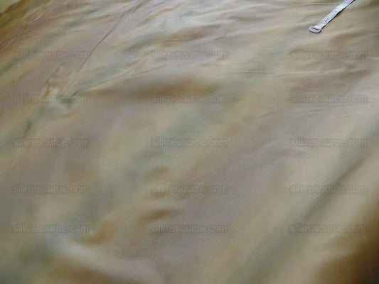 100% SILK DAMASK GRADED STRIPE "DUSK" KHAKI BTY