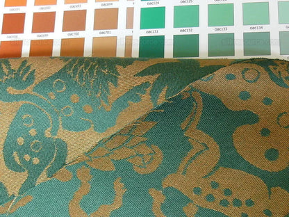 By Yard Clarence House Myth Animal Wool Epingle Hunter Green &amp; Bronze