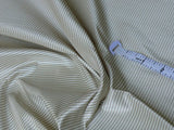 G. P. & J. BAKER LEE JOFA WHITE COFFEE PIN STRIPE SILK TAFFETA9Y