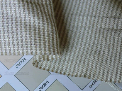 G. P. & J. Baker Lee Jofa White Coffee Pin Stripe Silk Taffeta9y