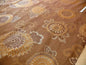 100% SILK JACQUARD RETRO MUM "COGNAC" BROWN