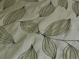 100% SILK LAMPAS MODERN VINE "SILVER"