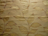 100% SILK LAMPAS MODERN VINE "BRONZE"
