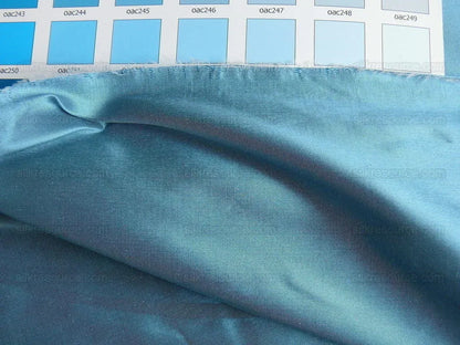 Scalamandre Stark Silk Taffeta Sky Blue Silver Shot MSRP USD 180