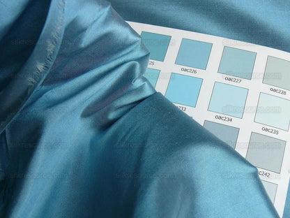 Scalamandre Stark Silk Taffeta Sky Blue Silver Shot MSRP USD 180