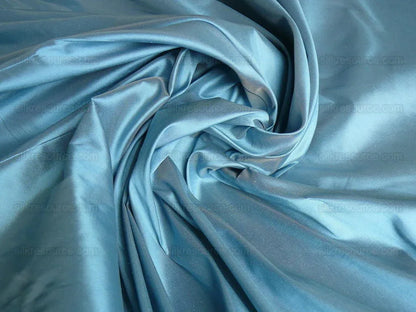 Scalamandre Stark Silk Taffeta Sky Blue Silver Shot MSRP USD 180