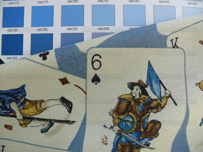 Travers Elizabeth Benefield Fab Macau Chinoserie Linen Martial Art FIgures#487