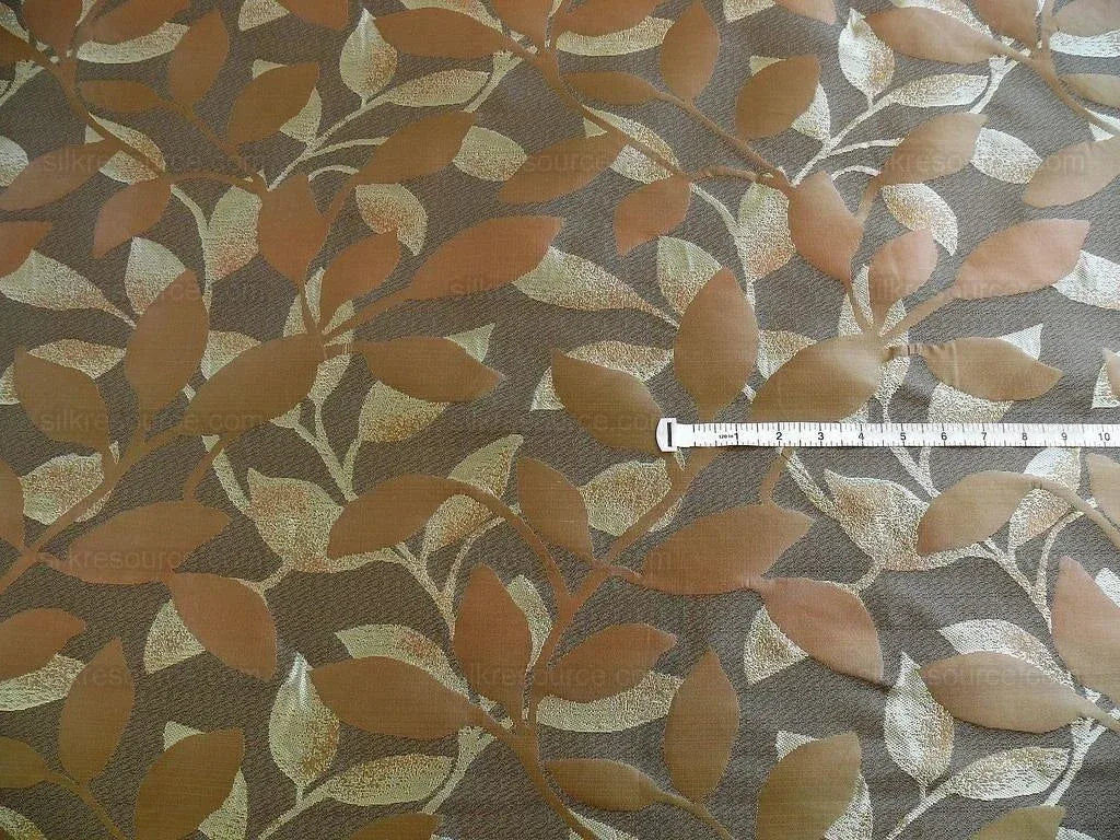 Kravet Coutour Silk "Eternal" #27747 Vine Espresso Blue Brown 100% silk Lampas MSRP USD 248/Y