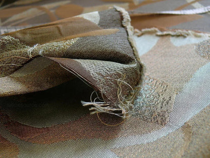 Kravet Coutour Silk "Eternal" #27747 Vine Espresso Blue Brown 100% silk Lampas MSRP USD 248/Y