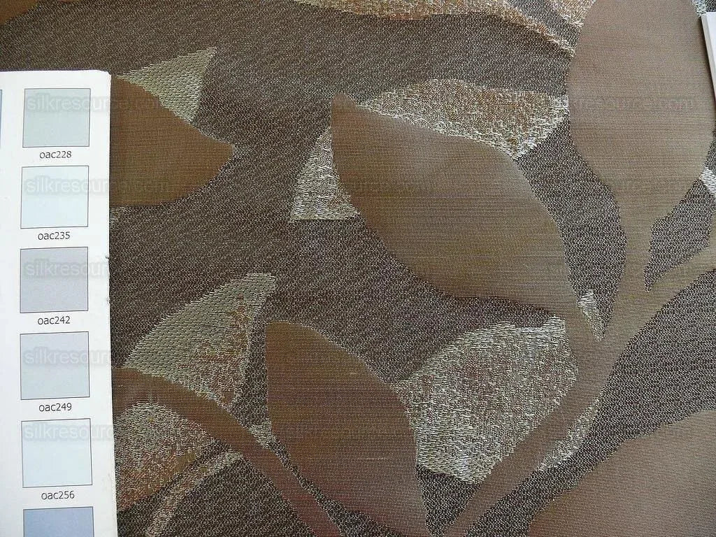 Kravet Coutour Silk "Eternal" #27747 Vine Espresso Blue Brown 100% silk Lampas MSRP USD 248/Y