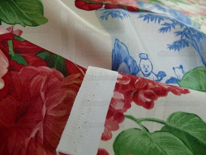 Stunning!! Robert Allen Pink Peony Blue Porcelain