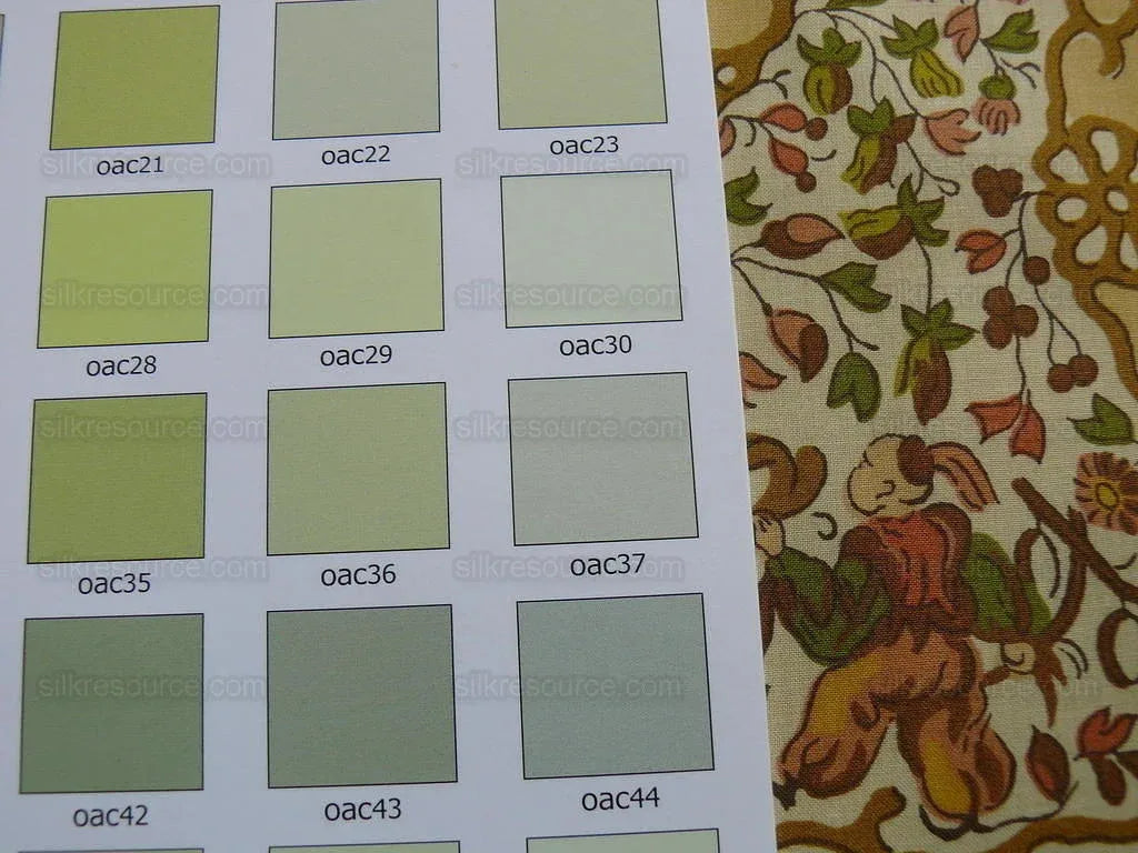 Vervain "Peking" Chinoisere Cranberry Gold Orange Cotton Print Bty