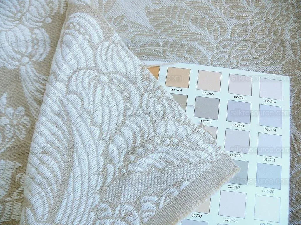 Schumacher Oldham Linen Brocade White Rococo French!