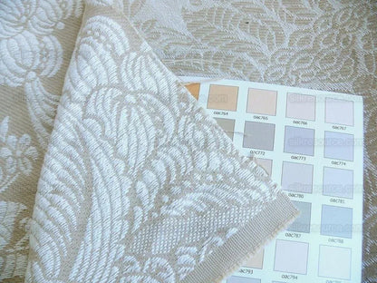 Schumacher Oldham Linen Brocade White Rococo French!